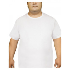 Чоловіча футболка батал біла 3XL-4XL-5XL Oztas Бавовна A-1037