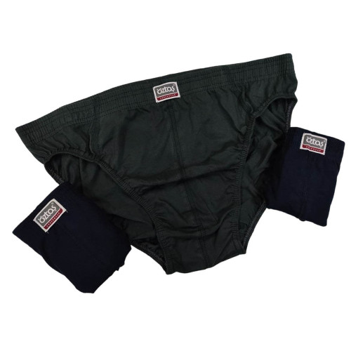 Набір чоловічих трусів однотонні 3XL-4XL-5XL Oztas 1137-F (3 шт)