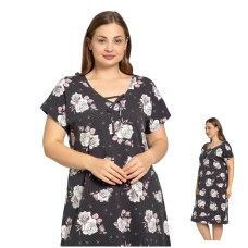 Жіноча нічна сорочка Віскоза 2XL 3XL 4XL RUBINA 5615
