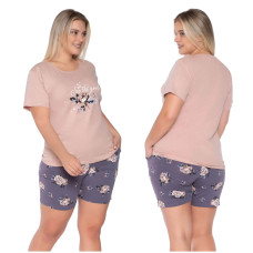 Піжама жіноча Rubina 2XL 3XL 4XL Комплект футболка та шорти 5009