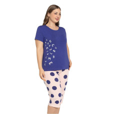Піжама жіноча Rubina 2XL 3XL 4XL Комплект футболка та Бриджі 5643