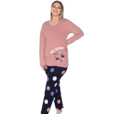 Жіноча піжама Великий розмір 2XL-3XL-4XL бавовна Rubina 4661